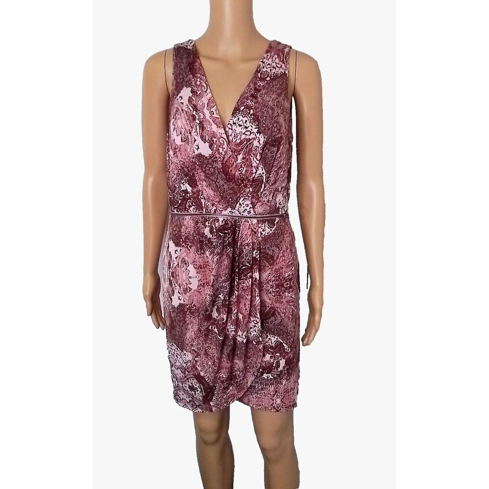 NEW Sleeveless Floral Dress Open Stomach with Zipper Beachy Women's Size 8 - Picture 3 of 8